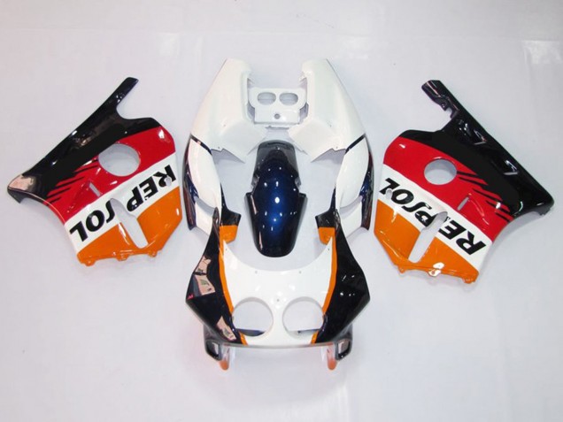 1990-1998 White Repsol CBR250RR Fairings