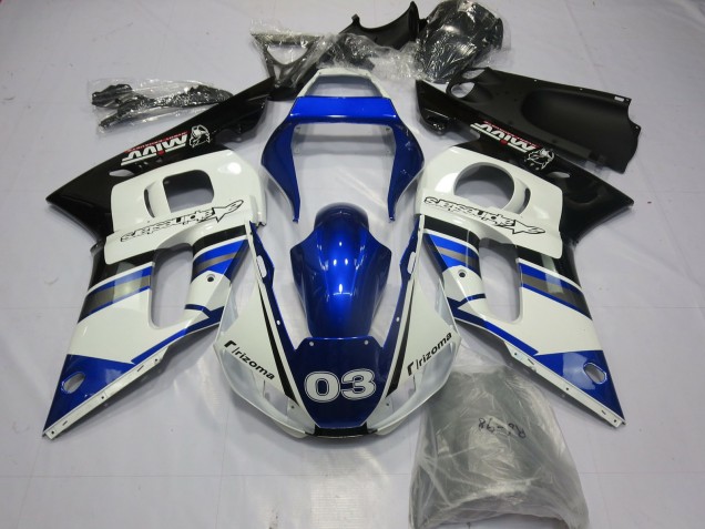 1998-2002 Blue and Silver R6 Fairings