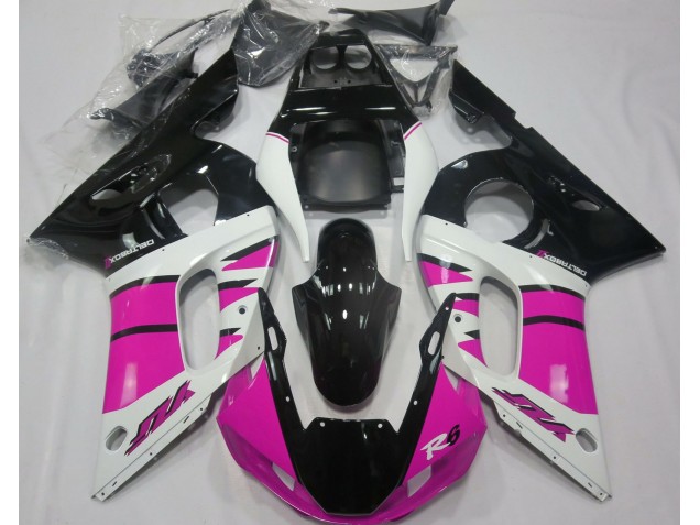 1998-2002 Gloss Pink and Black R6 Fairings