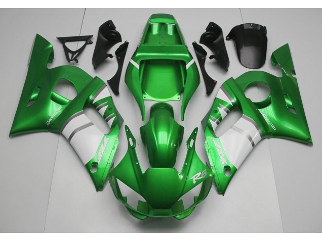 1998-2002 Green & White R6 Fairings