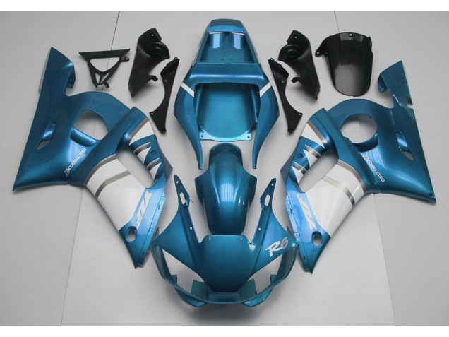 1998-2002 Light Blue & White R6 Fairings