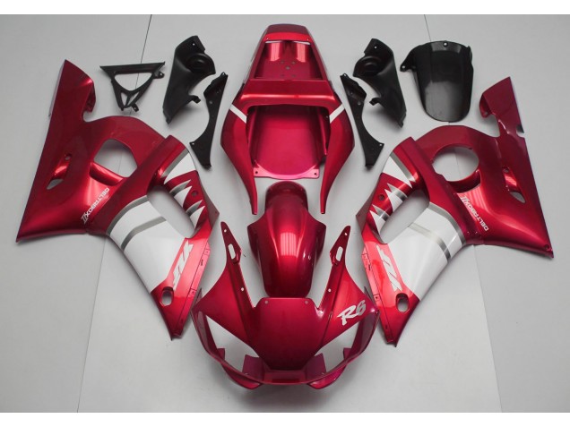 1998-2002 Red & White R6 Fairings