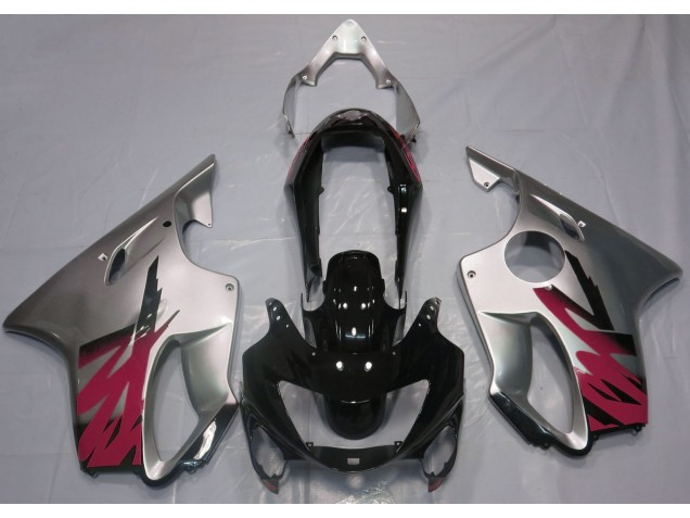 1999-2000 Gloss Silver & Red CBR600 F4 Fairings