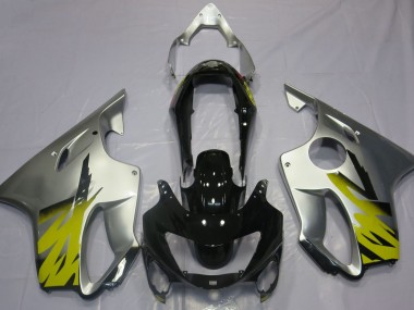 1999-2000 Silver Yellow and Black CBR600 F4 Fairings