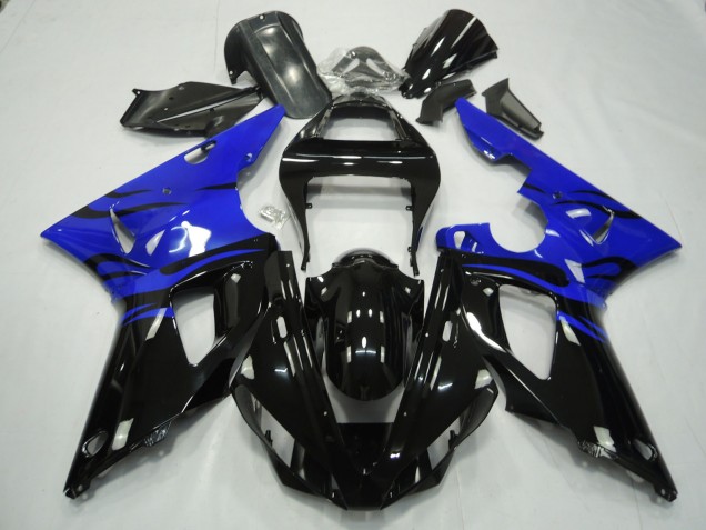 2000-2001 Black Flame & Blue R1 Fairings