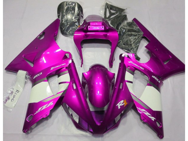 2000-2001 Hot Pink & White R1 Fairings