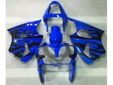 2000-2002 Blue & Black Flame ZX6R Fairings