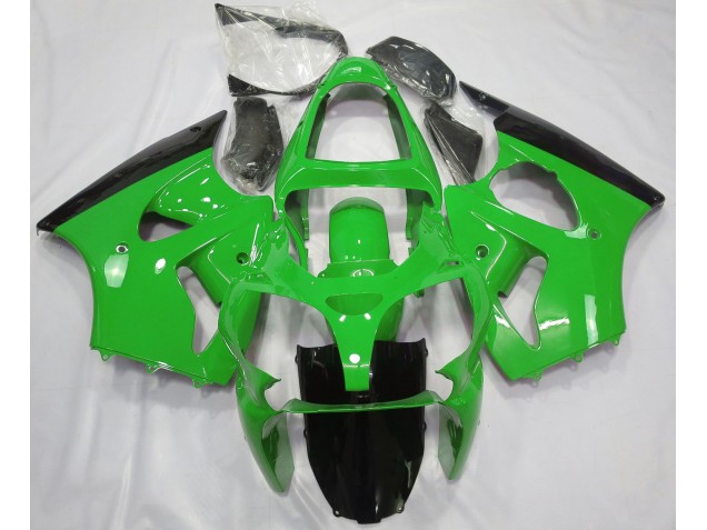 2000-2002 Gloss Green & Black ZX6R Fairings