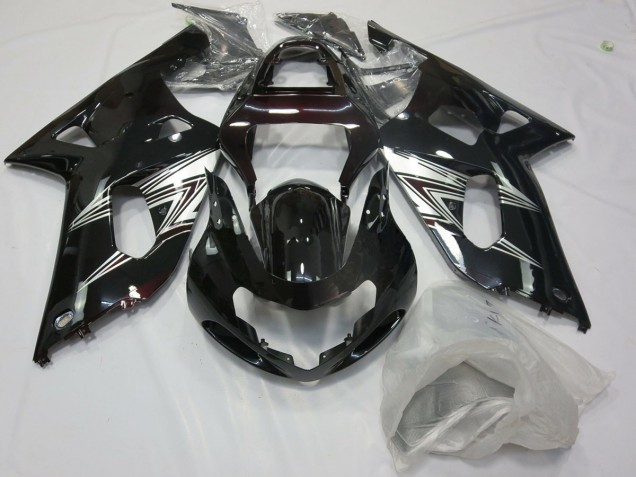 2001-2003 Black Silver GSXR 600-750 Fairings