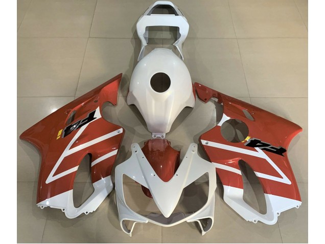 2001-2003 Gloss White and Orange CBR600 F4i Fairings