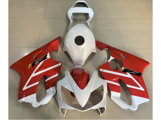 2001-2003 Gloss White and Red CBR600 F4i Fairings