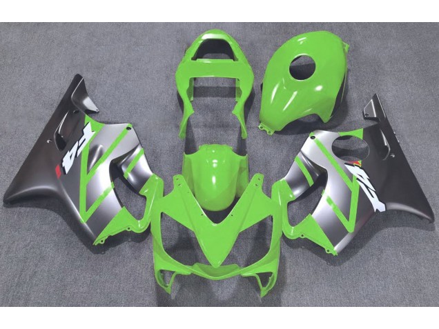 2001-2003 Green and Matte Silver CBR600 F4i Fairings