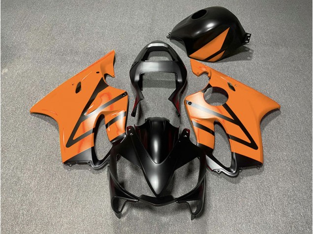 2001-2003 Matte Black and Orange CBR600 F4i Fairings