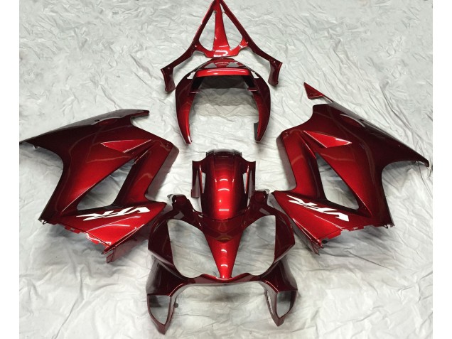 2002-2012 Deep Red Plain VFR800 Fairings