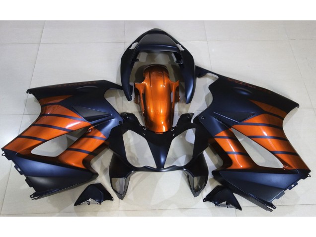 2002-2012 Matte Black & Orange VFR800 Fairings