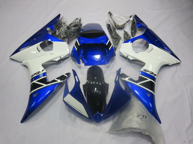 2003-2004 Blue White OEM Style R6 Fairings