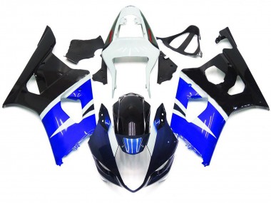 2003-2004 Blue and Gloss Black Custom Style GSXR 1000 Fairings