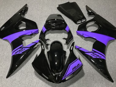 2003-2004 Gloss Black and Purple R6 Fairings