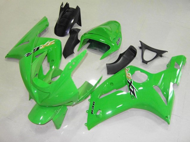 2003-2004 Green Black Cheq ZX6R Fairings