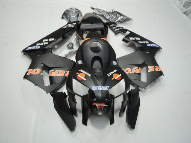 2003-2004 Matte Black Repsol CBR600RR Fairings