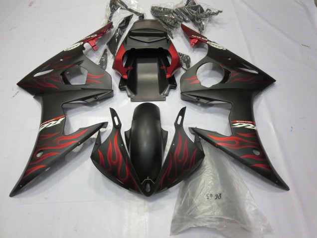 2003-2004 Matte red Flame R6 Fairings