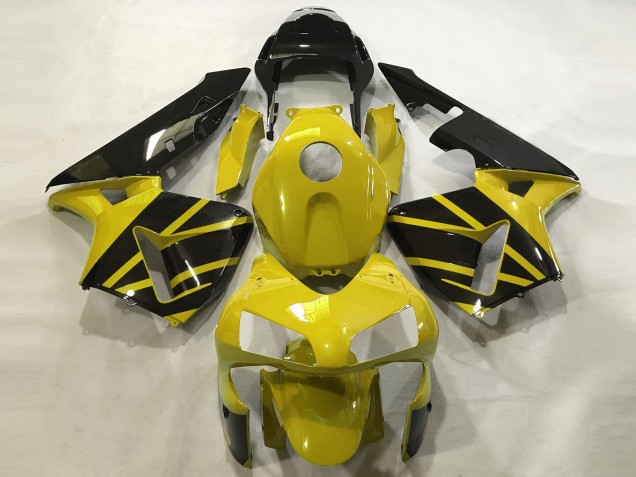 2003-2004 Mustard Yellow & Gloss Black CBR600RR Fairings