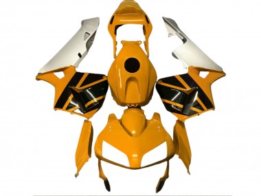 2003-2004 Mustard Yellow & Matte Silver CBR600RR Fairings