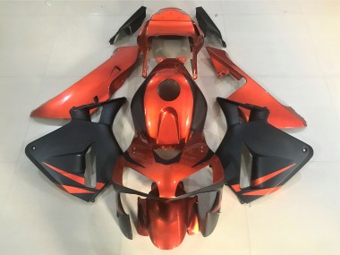 2003-2004 Orange and Matte Black CBR600RR Fairings