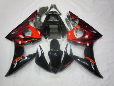 2003-2004 Red and Black R6 Fairings