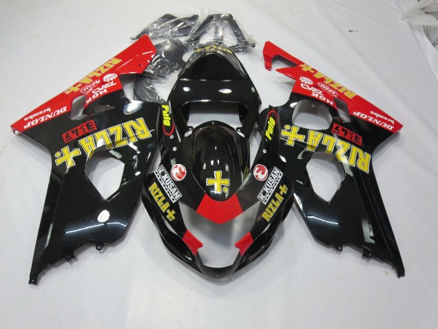 2004-2005 Black Rizla GSXR 600-750 Fairings