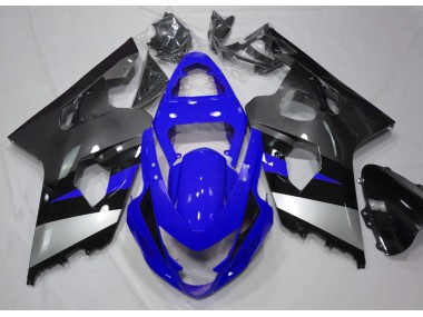 2004-2005 Blue and Silver GSXR 600-750 Fairings