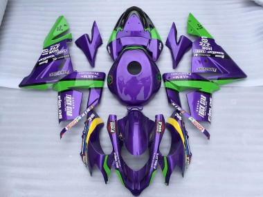 2004-2005 Green Purple Trick Star ZX10R Fairings