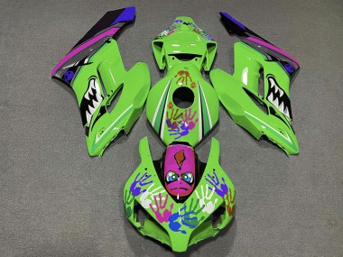 2004-2005 Green and Purple Shark CBR1000RR Fairings