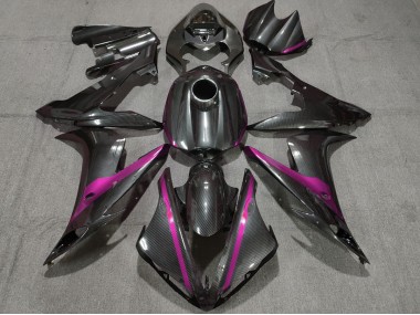 2004-2006 Carbon Fiber Style w Pink R1 Fairings