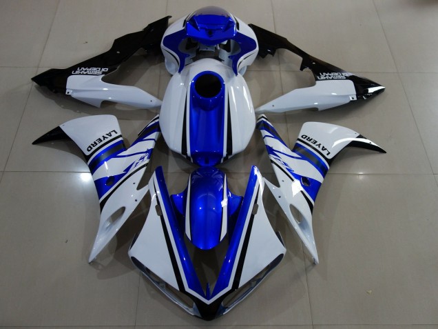 2004-2006 Gloss White and Blue R1 Fairings