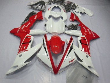 2004-2006 White and Red Design R1 Fairings