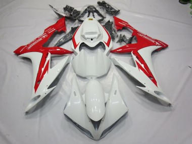 2004-2006 White and Red Style R1 Fairings