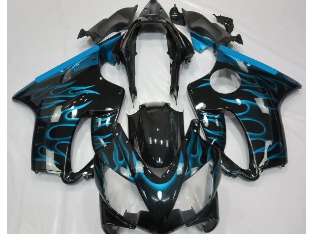 2004-2007 Light Blue Flame CBR600 F4i Fairings