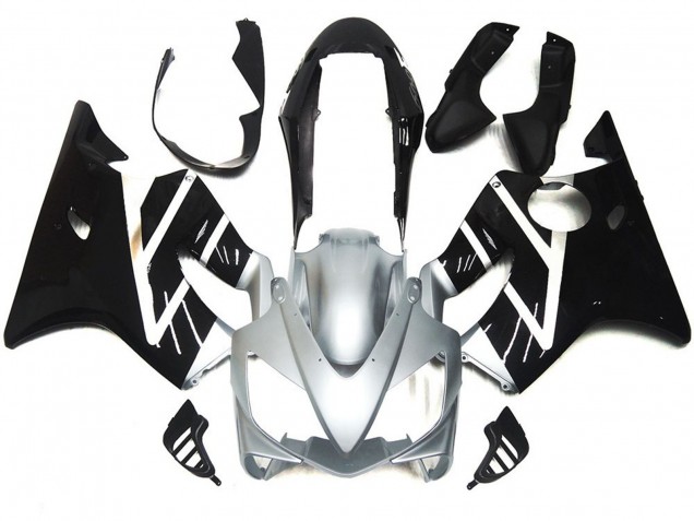 2004-2007 Silver Grey and Gloss Black CBR600 F4i Fairings