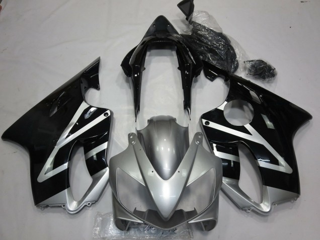 2004-2007 Silver and Black CBR600 F4i Fairings