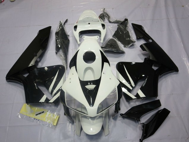 2005-2006 Black and White CBR600RR Fairings