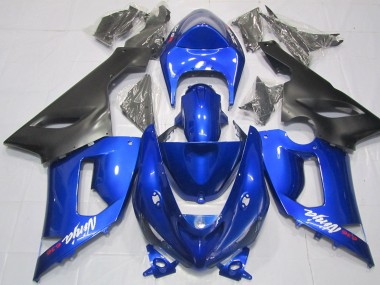 2005-2006 Blue and Black ZX6R Fairings