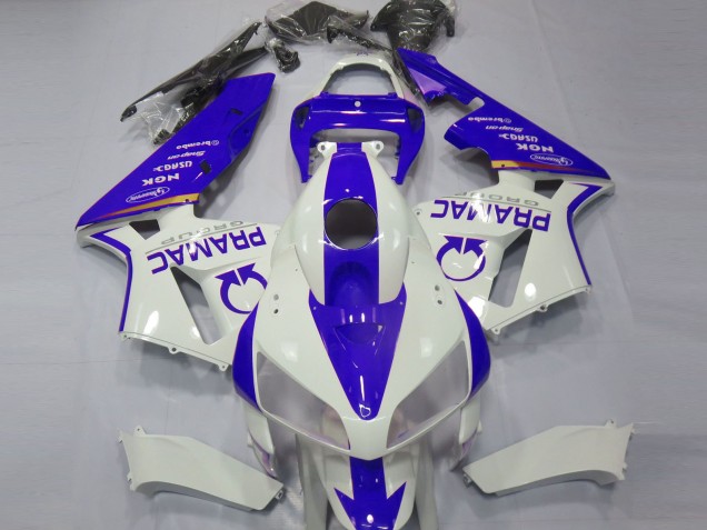 2005-2006 Blue and White Custom CBR600RR Fairings