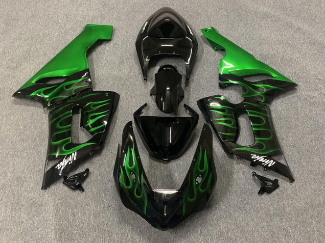 2005-2006 Green Flame ZX6R Fairings