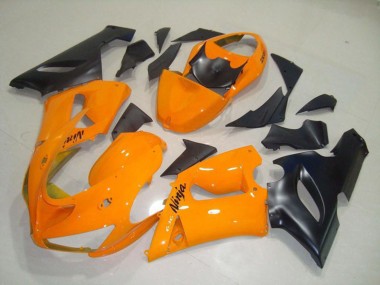 2005-2006 Orange Black ZX6R Fairings