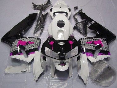 2005-2006 Pink Splatter on Gloss Black CBR600RR Fairings