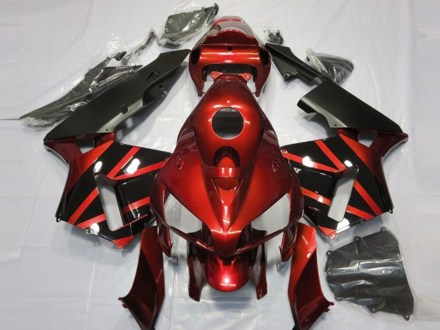 2005-2006 Red & Gloss Black Design CBR600RR Fairings