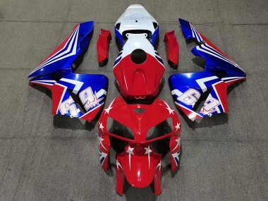 2005-2006 Red White and Blue 69 CBR600RR Fairings