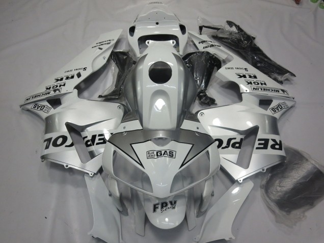 2005-2006 Silver Repsol CBR600RR Fairings