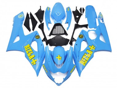 2005-2006 White Blue with Yellow Rizla GSXR 1000 Fairings